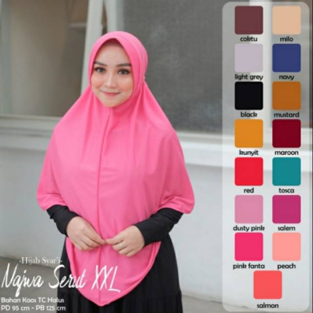 Jilbab serut XXL | jilbab instan | jilbab khimar | jilbab 354 | jilbab murah