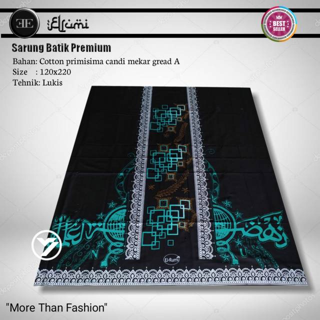 Sarung batik elrumi Hadroh azzahir | sarung santri sholeh gus azmi marawis gambus/sarung lukis