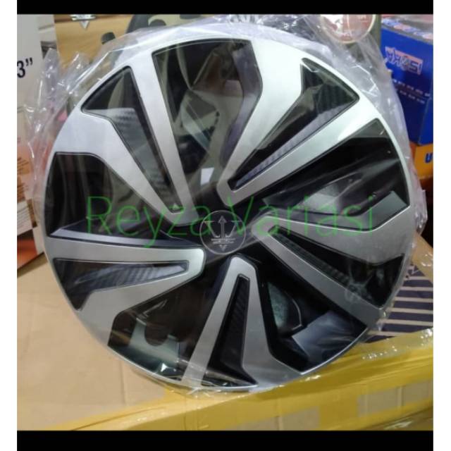 Dop Roda Cover Velg Mobil Ring 14" Model Racing Silver