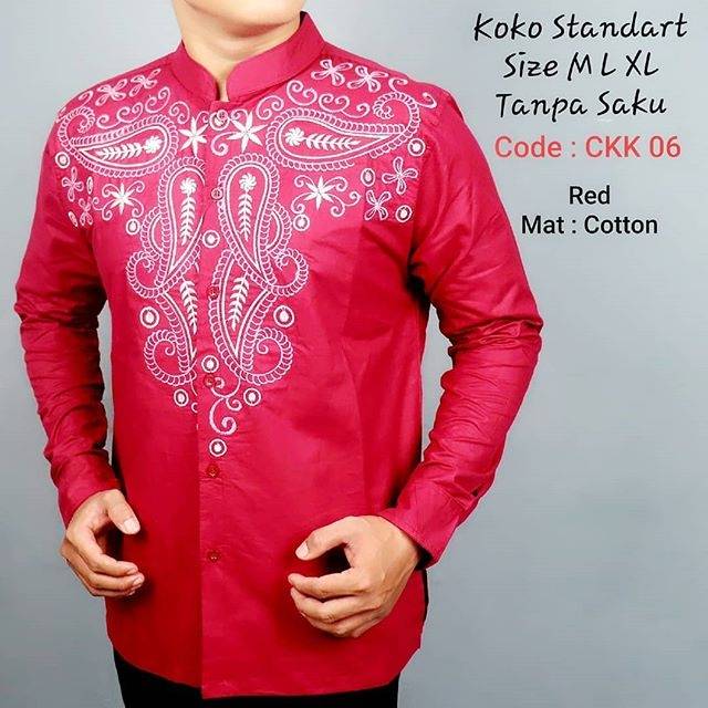 MEN SALE BAJU KEMEJA KOKO PRIA MUSLIM RAMADHAN LENGAN PANJANG CKK 06