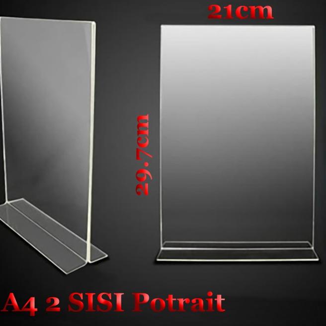 

Trxw3W7i--Acrylic Brosur A4 2 sisi Potrait - Akrilik Tempat Tent Card Meja