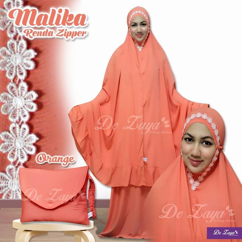 Mukena Polos renda Malika Mukenah Polosan Renda Vanzaa Jannah Najwa OR