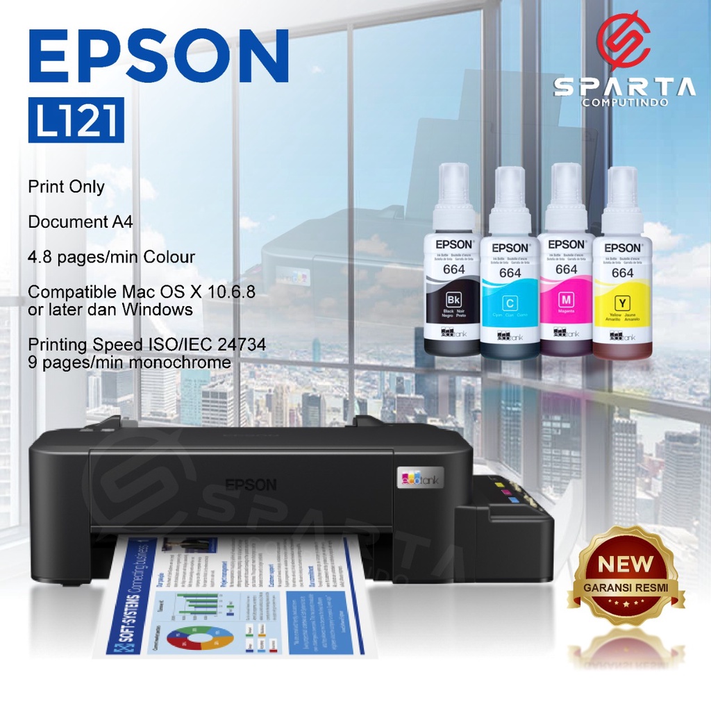 Printer Epson L121 New Garansi Resmi