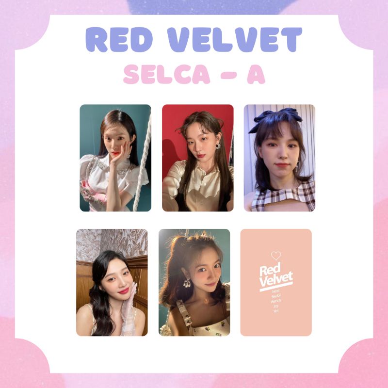 [RED VELVET] PHOTOCARD SELCA RED VELVET IRENE SEULGI WENDY JOY YERI ‼️ BACA DESKRIPSI ‼️