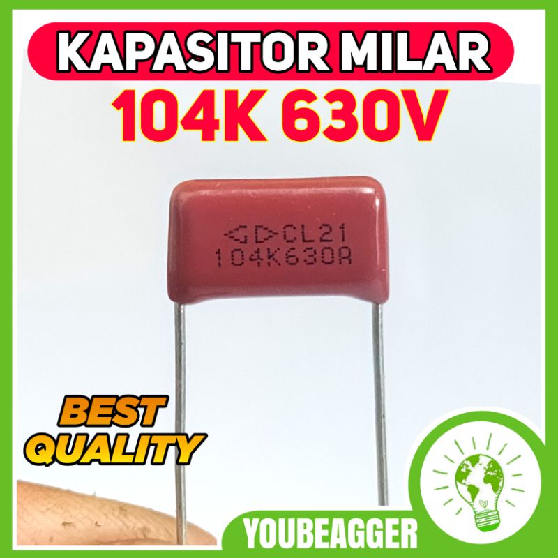 Kapasitor milar 104K 630v