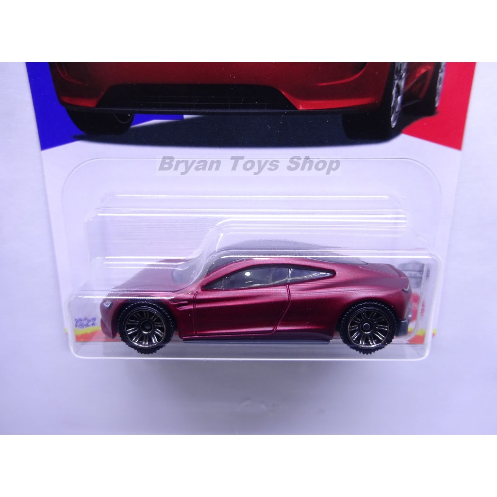 Matchbox France Tesla Roadster Merah