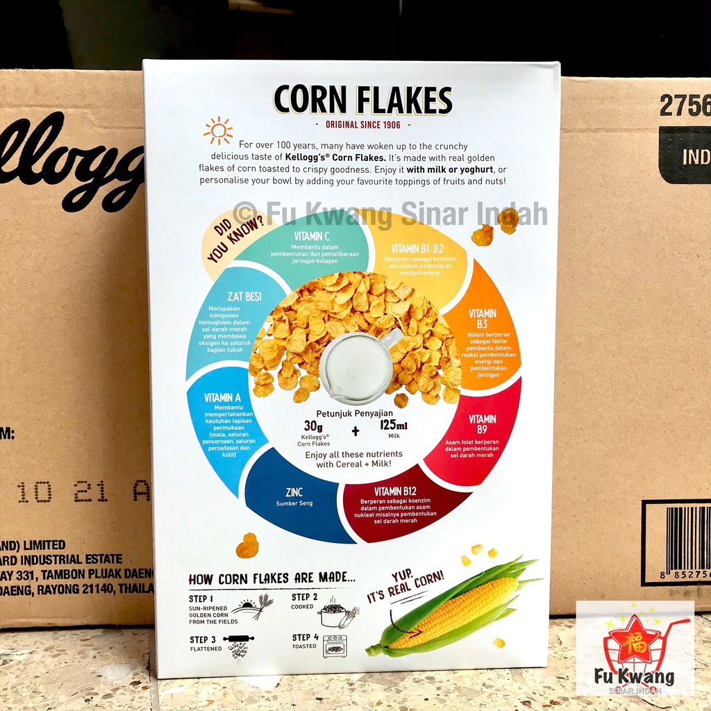 

Bny31 Kelloggs Kellogs Kellogg's Corn Flakes Sereal 275 gram