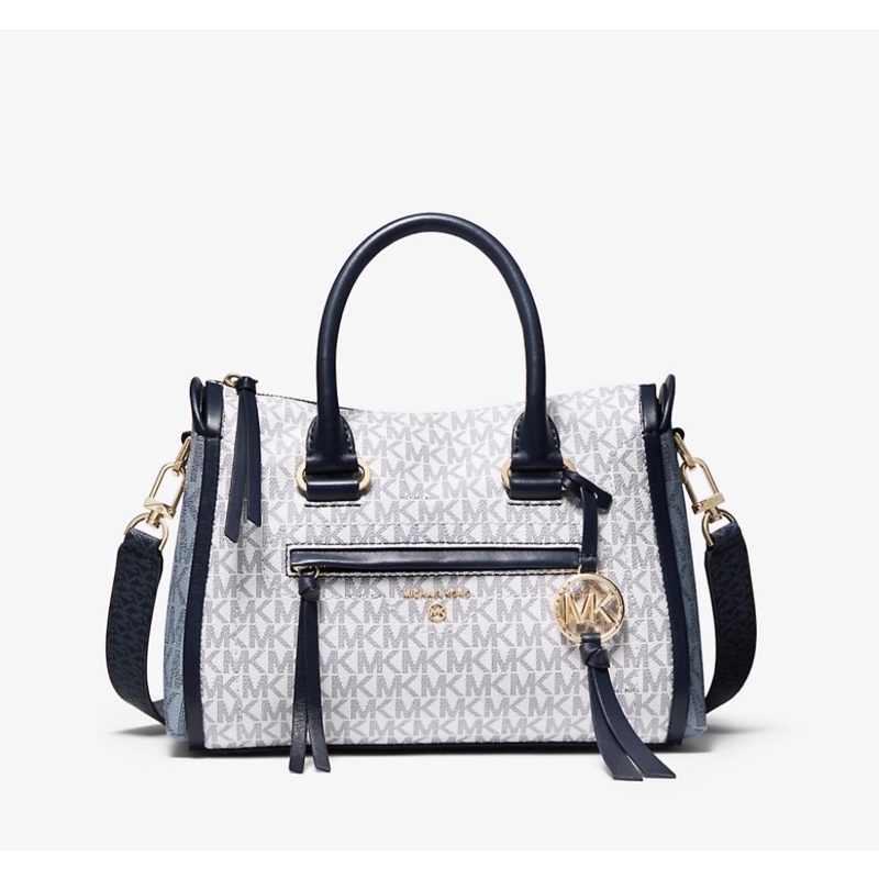 Michael Kors MK Carine small blue ballet multi