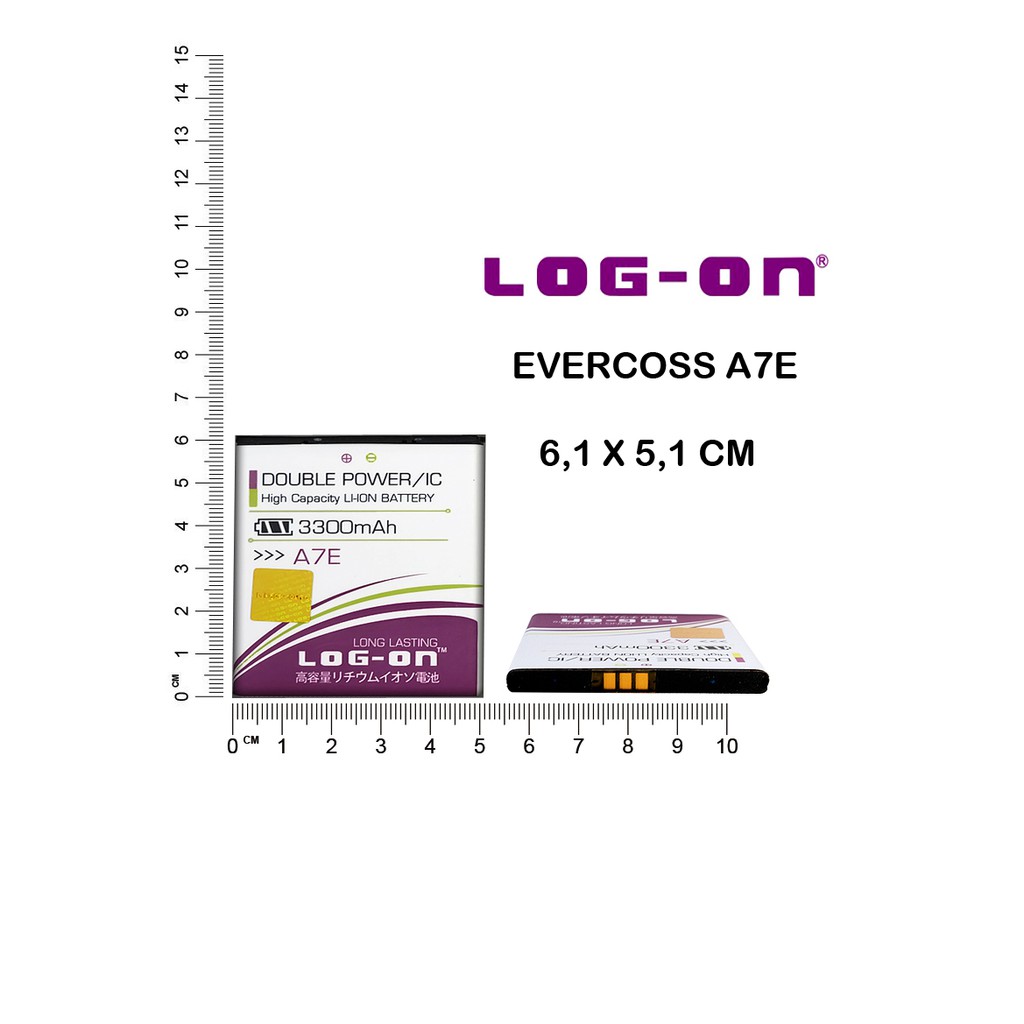 BATERAI EVERCOSS A7E - LOG ON DOUBLE POWER BATTERY BATRE