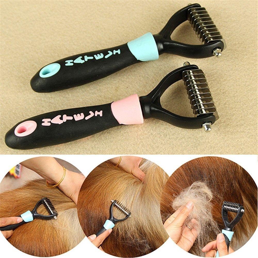 Dog Blade Grooming Dematting Brush Pet Comb Trimmer | Shopee Indonesia