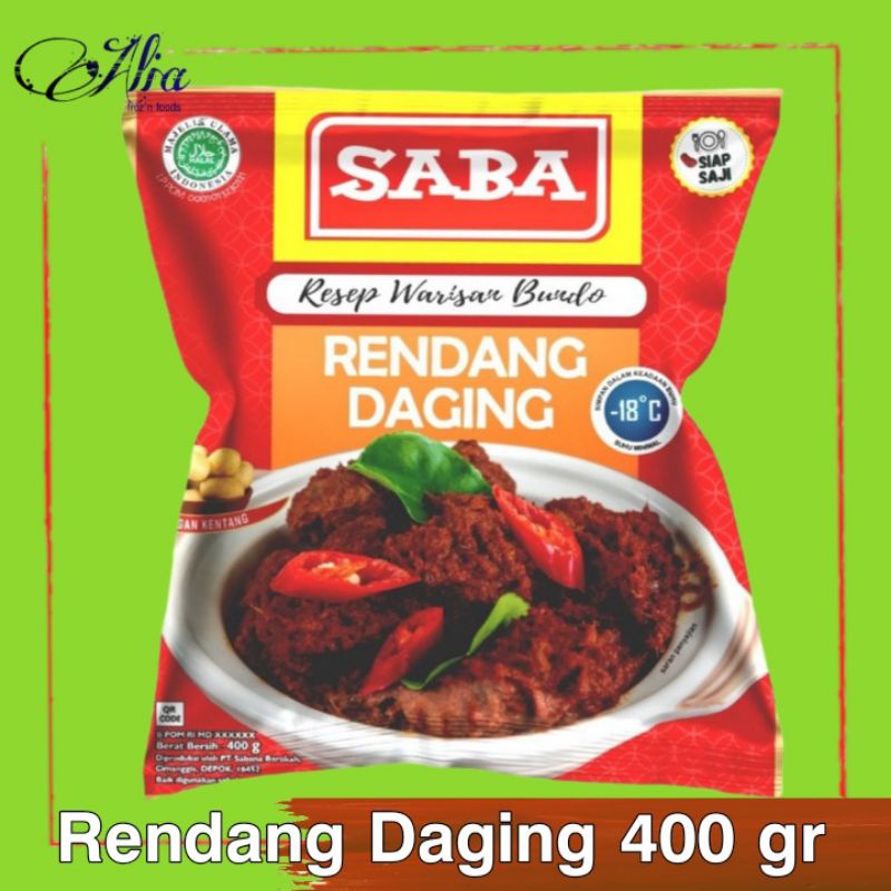 

SABA Rendang Daging Sapi Beku 400g