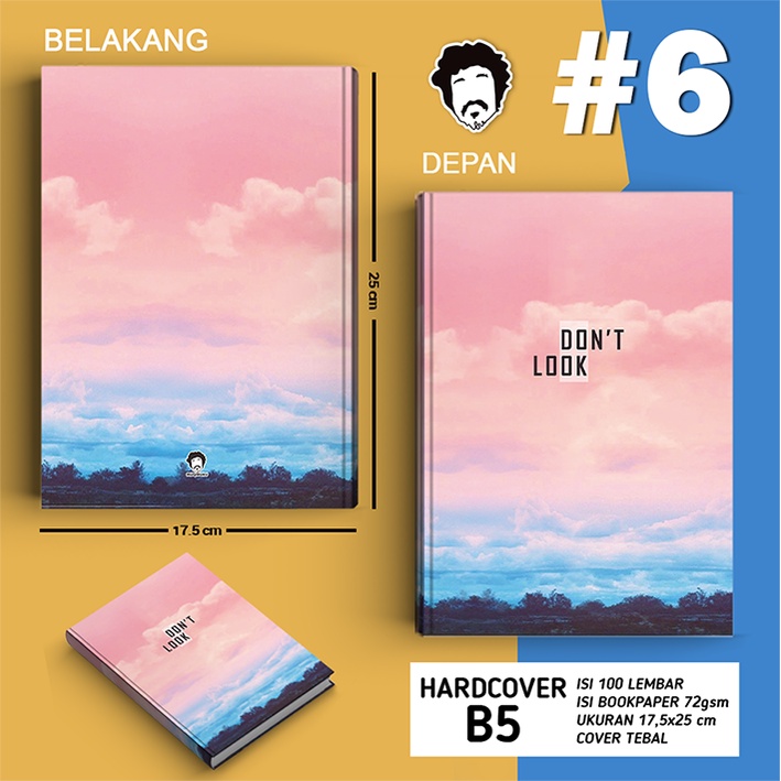 

Notebook Custom B5 / Kado Unik / Buku Tulis / Buku Diary 17,5x25
