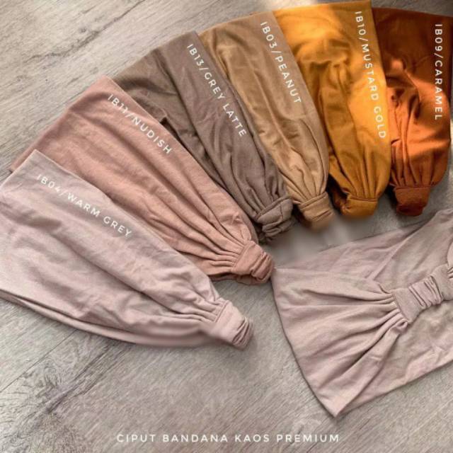 CIPUT BANDANA KARET KAOS/ INNER BANDANA KAOS RAYON