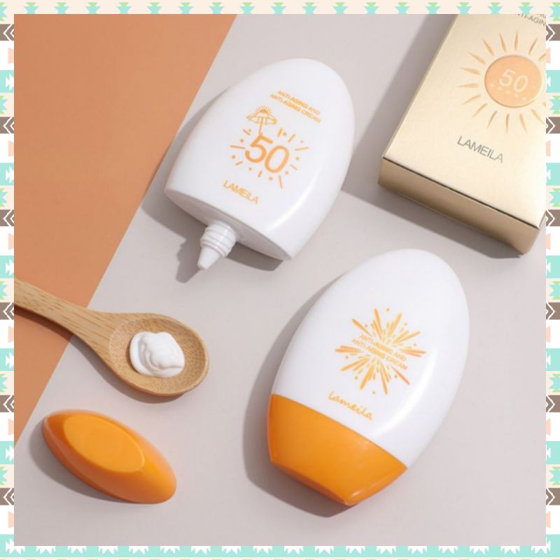 Sunscreen Sunblock LAMEILA Original Anti Aging Cream Moisturizing Sunblok Krim Tabir Surya Pelembab Dan Pelindung Kulit SPF50