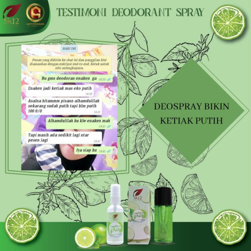 TERAMPUH ! DEODORANT TAWAS SPRAY SR12 / ATASI BAU KETIAK / MENGHILANGKAN BAU BADAN PERMANEN / KERING SEHARIAN