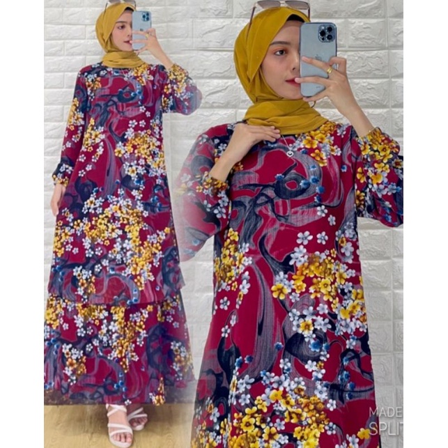 Gamis Malaysia Motif Terbaru
