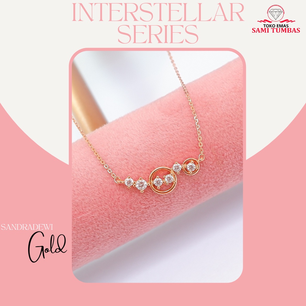Kalung Emas Interstellar Series by Sandra Dewi Gold 18K NC210183