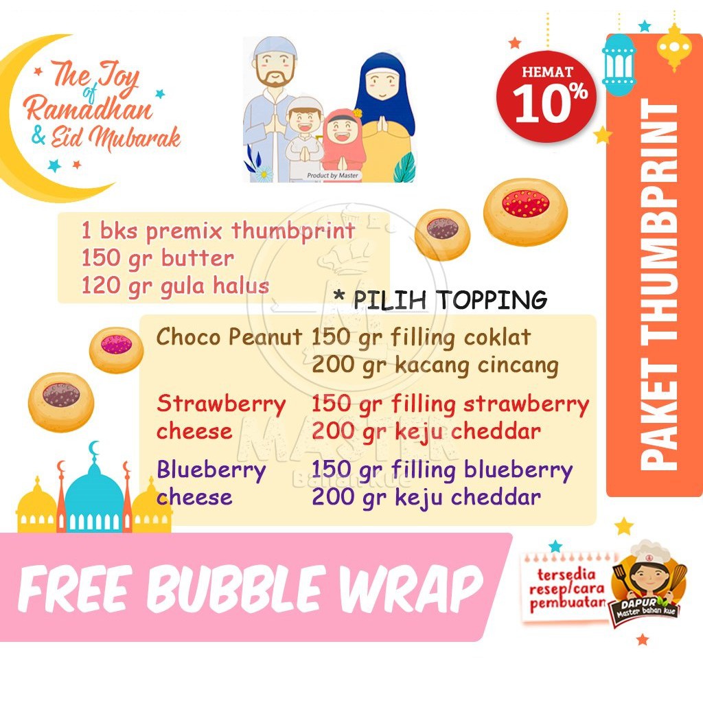 

Paket Thumbprint Cookies 52.000