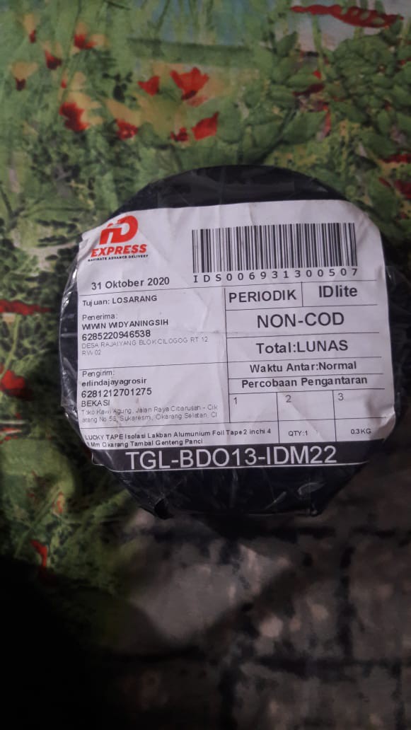 Lakban Alumunium Foiltape 2 Inchi 48 Mm Lucky Tape Alat Tambal Genteng Panci Produk Berkualitas
