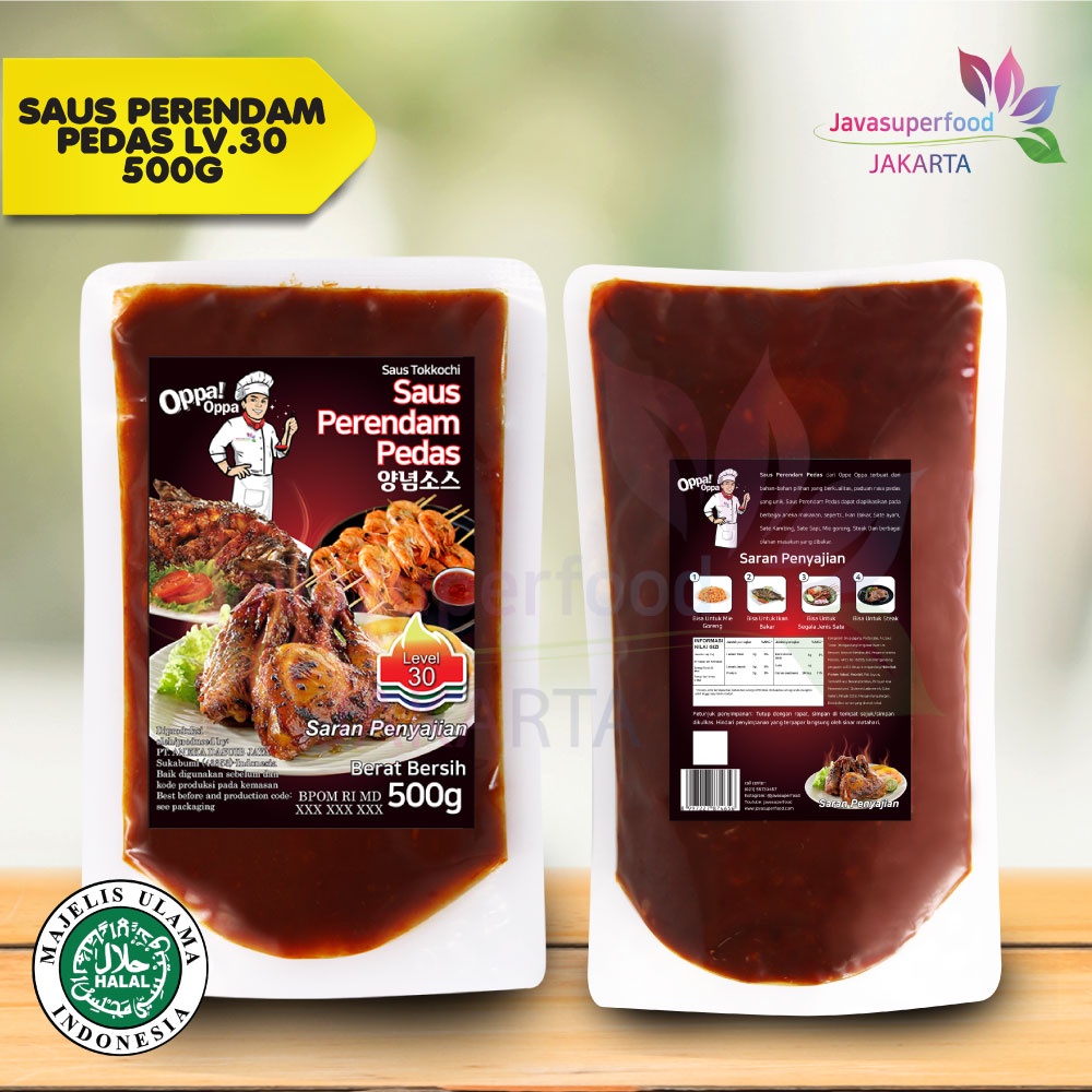 Saus Perendam Pedas Tokkochi Saus Buldak Pedas 500g Level 30 Oppa-Oppa