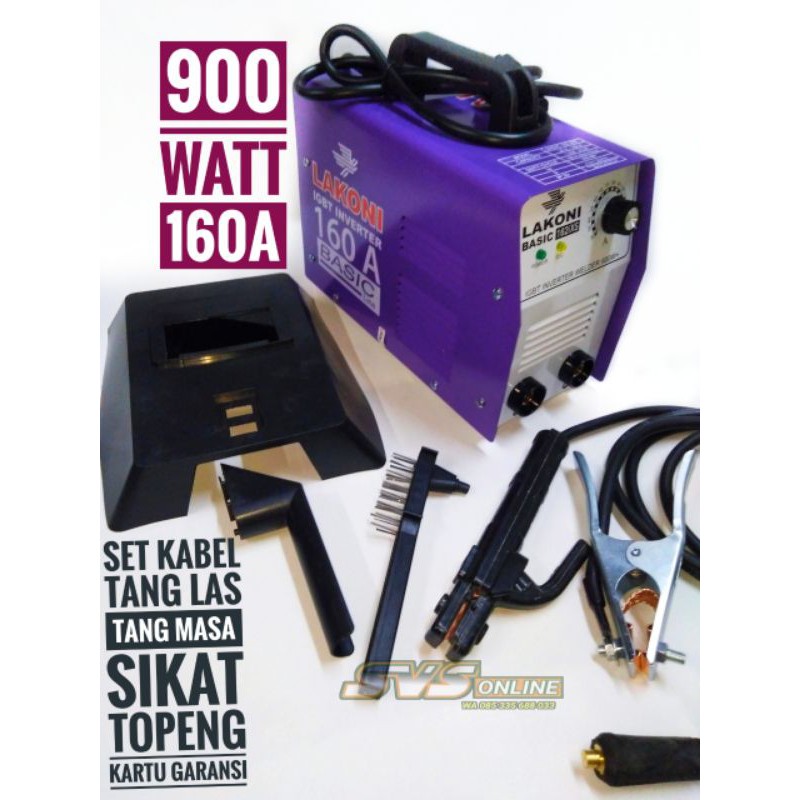 Las lakoni 900 wat 160a basic 162ix mesin travo las listrik inverter IGBT