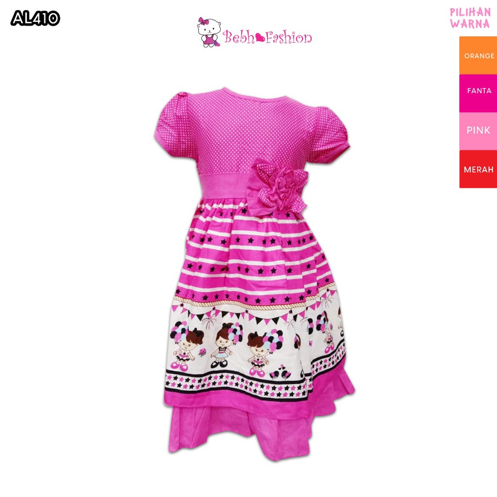 Dress Katun Anak  Perempuan  Dress Anak  Perempuan  Baju  