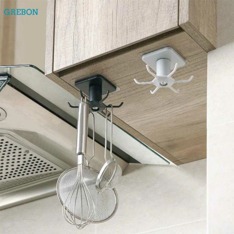 GREBON Rak Gantungan Peralatan Dapur 6 Hook Hanger