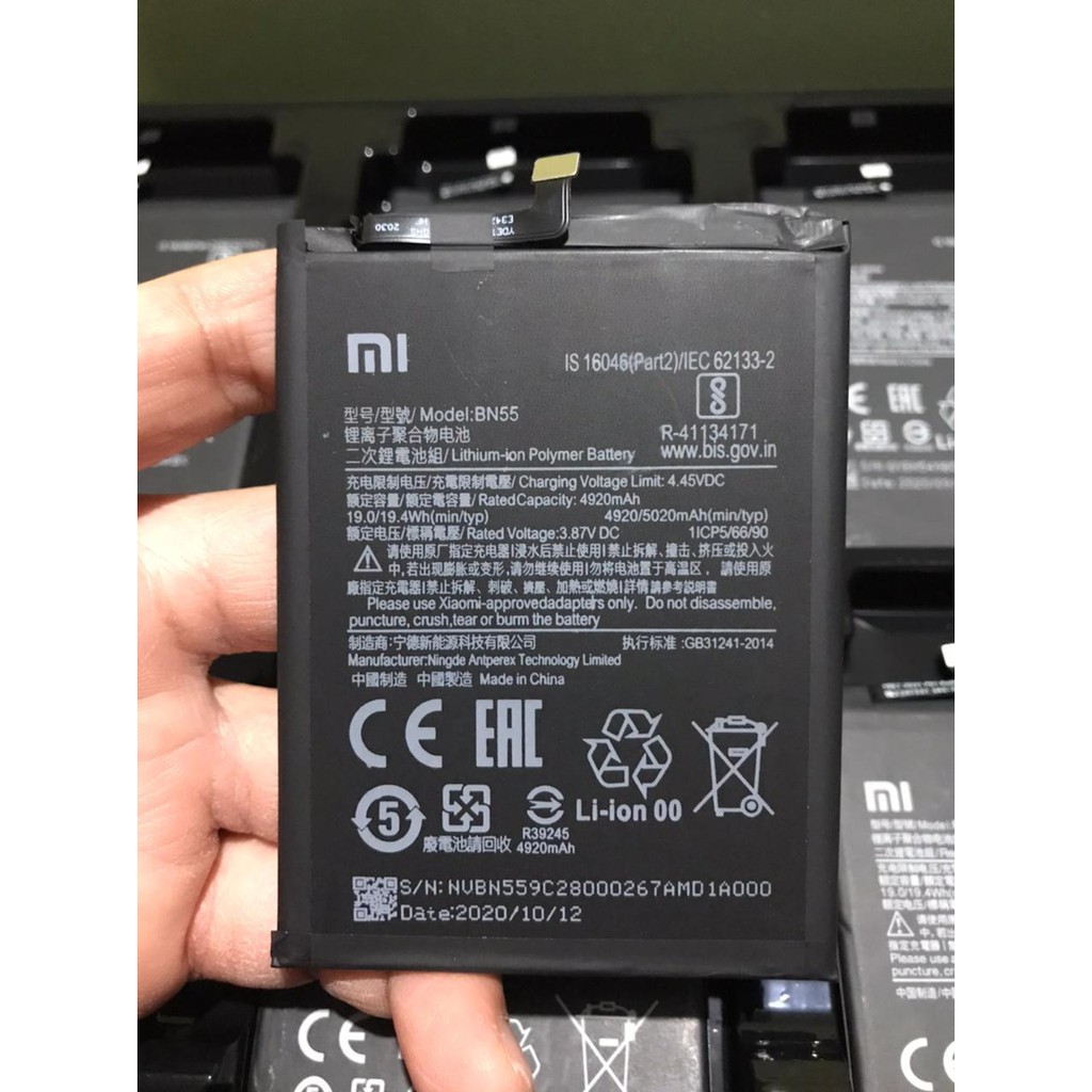 BATERAI ORIGINAL 100% REDMI 9 / REDMI NOTE 9 BATTERY ORI HP BN54