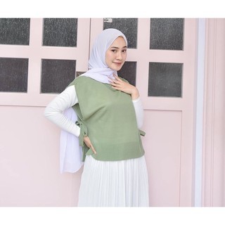 Vest Rompi Rajut Tali Outer Wanita/rompi polos wanita