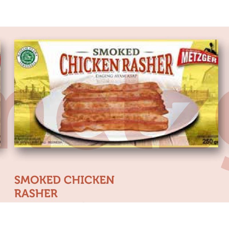 

Smoked Chicken Rasher Smoked Chicken Beef Rasher Metzger HALAL