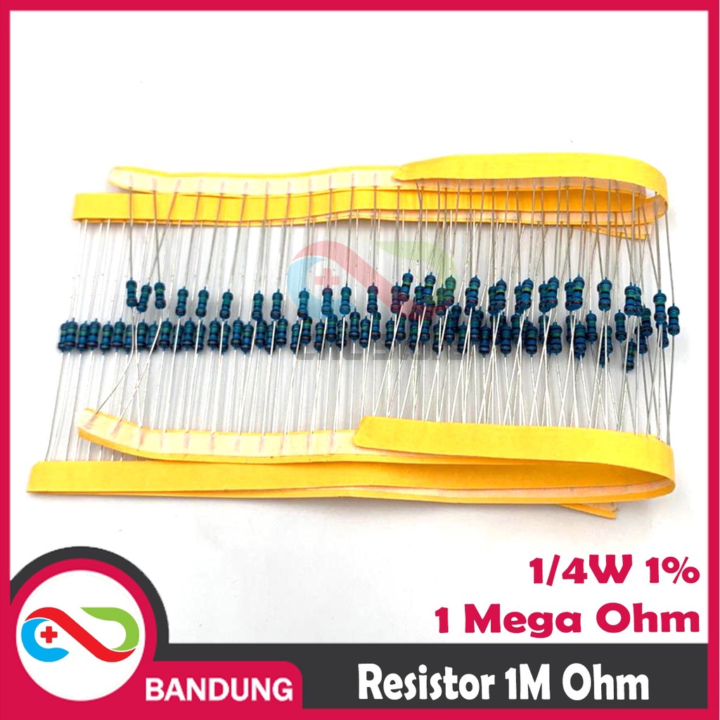 RESISTOR 1 M MEGA OHM 0.25W METAL FILM