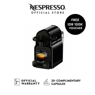 NESPRESSO Inissia Coffee Machine, Black (Mesin Kopi)