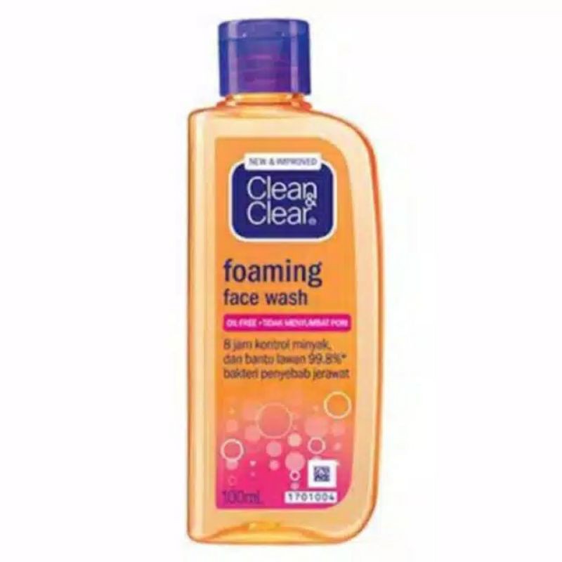 Clean &amp; Clear Foaming Facial Wash 50ml &amp; 100ml