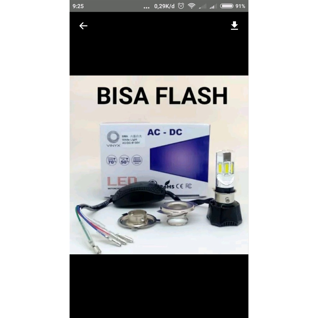 LED 6 SISI  RTD LAMPU UTAMA MOTOR PALING TERANG onderdil top