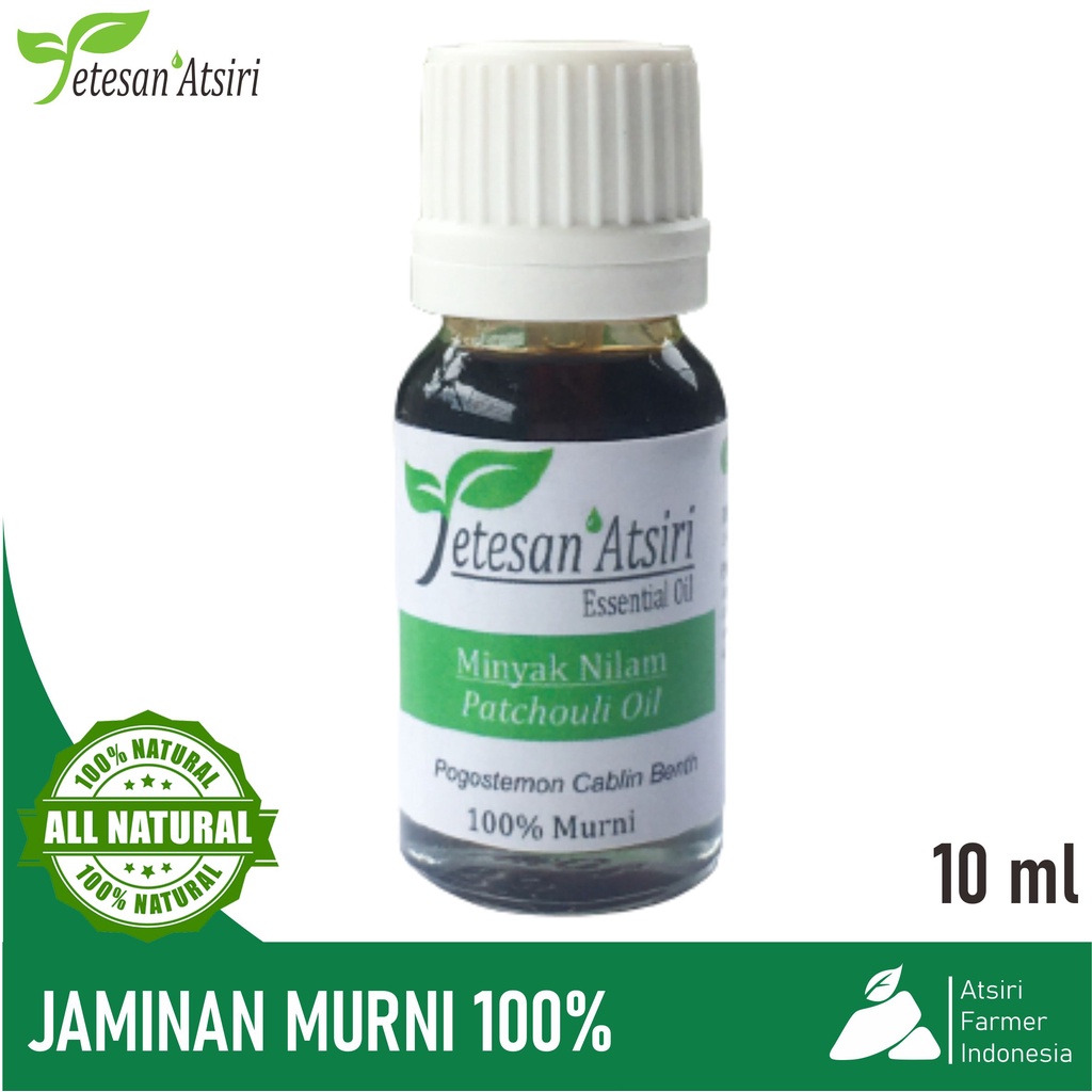 10 ml minyak atsiri nilam minyak nilam murni patchouli oil patchouli essential oil 10% murni suling