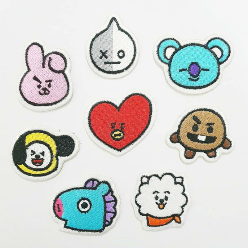 Patch Iron Bordir BT21