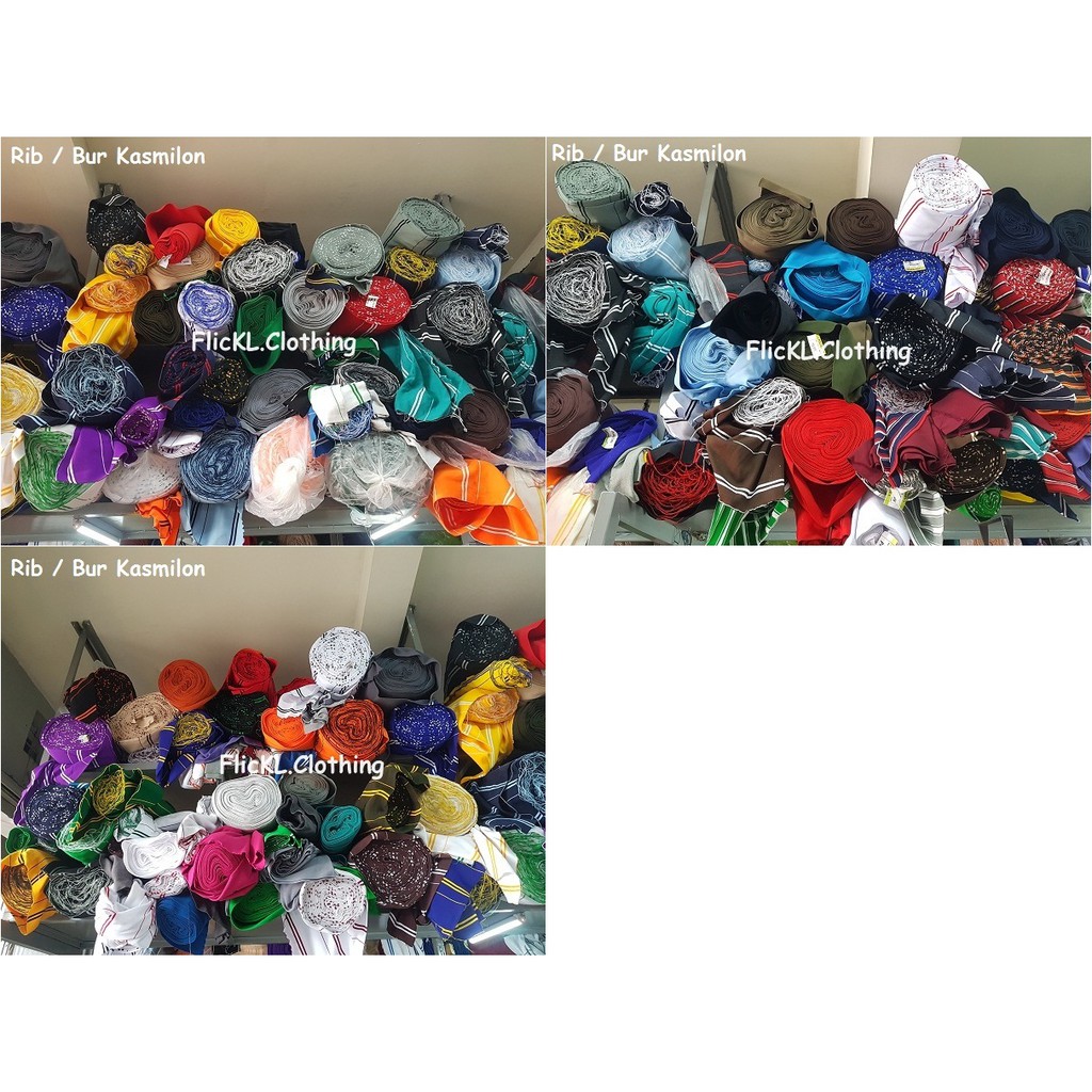 Bahan Ribs Rib Bur Belang Kasmilon Motif Garis Garis Brukoli