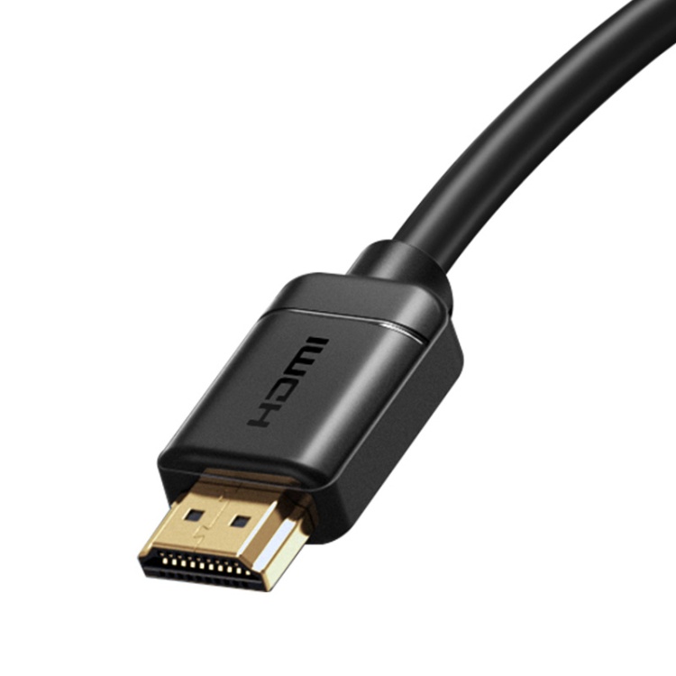 Baseus Kabel HDMI ke HDMI 2.0 Gold Plated 4K Laser Image Quality 5M - CAKGQ-D01 - Black