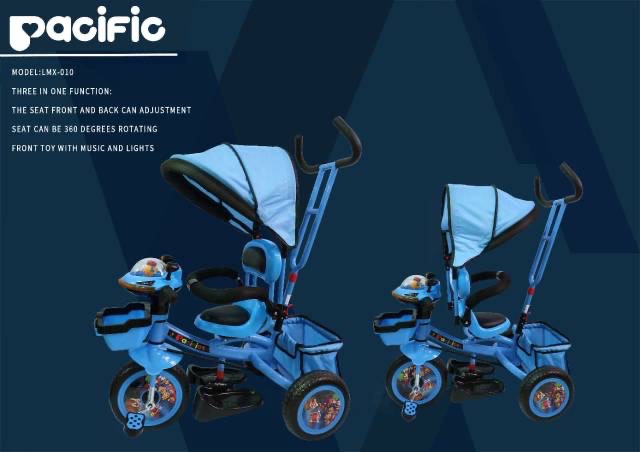 Sepeda Anak /Stroller/ Tricycle /sepeda roda tiga Pacific LMX 010 4 fungsi 360 derajat