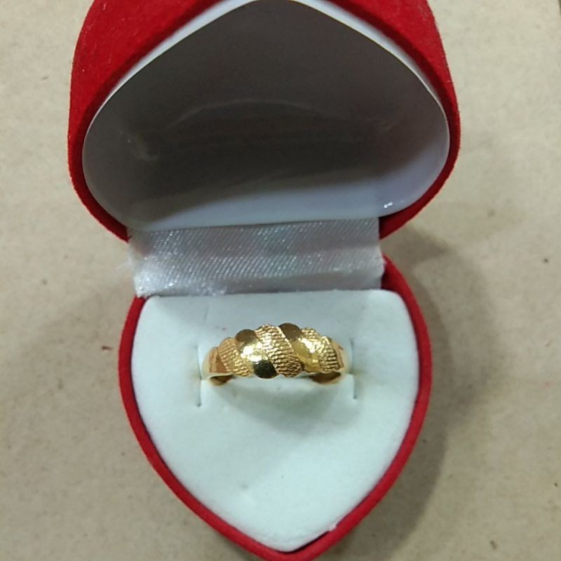cincin keong 2 gram emas muda