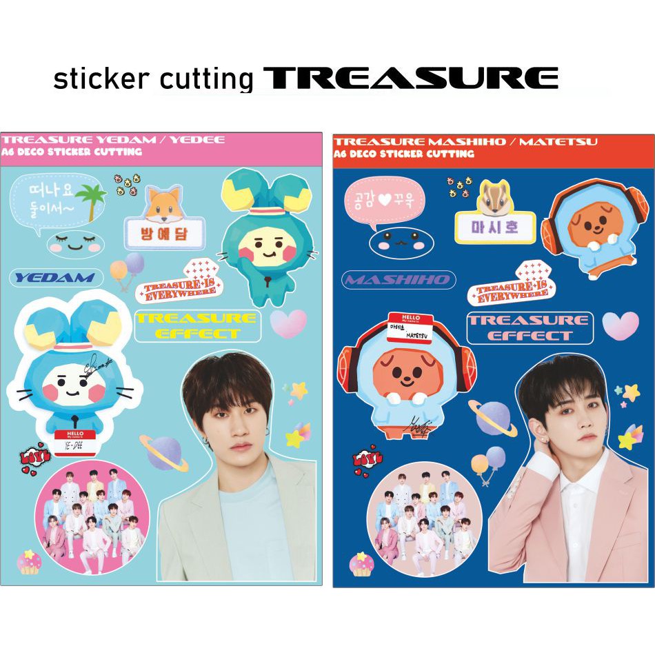 Sticker TREASURE and TRUZ cutting