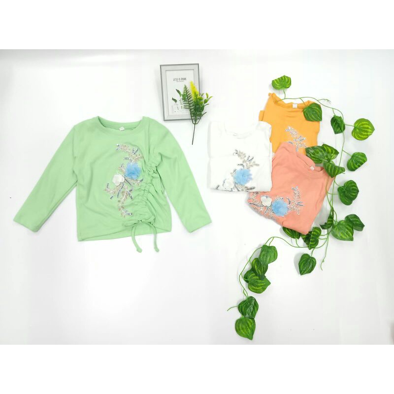 tunik bordir premium tali serut size 4-7t