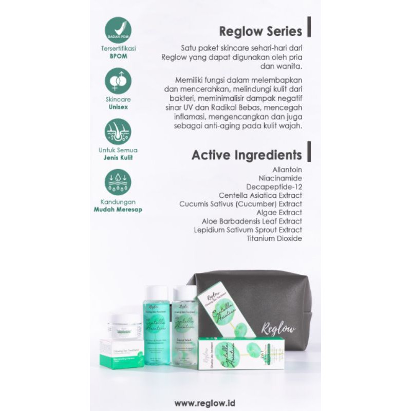 Reglow BY Amura Skin Series GLOW SKIN TREATMENT ( FREE POUCH DAN MASKER PEMBELIAN 1PAKET)-3