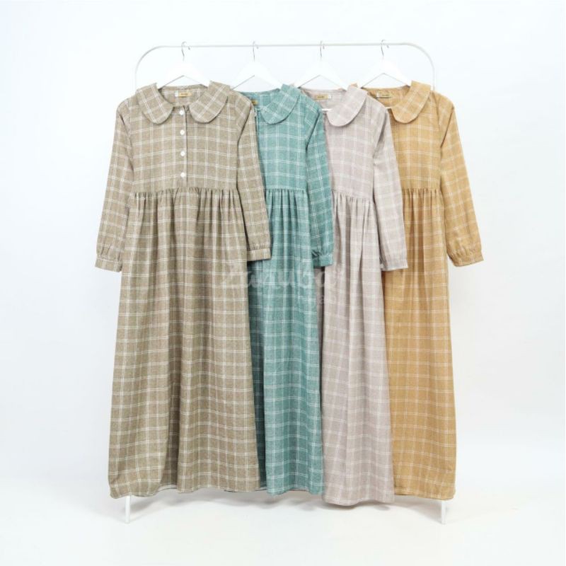Tartan Supernova Dress ZANUBA HIJAB - Gamis Tartan ZANUBA HIJAB
