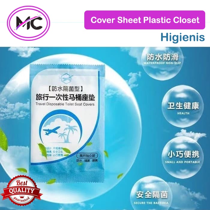 Alas Duduk Toilet Cover Plastik Travel Disposable Toilet Seat Covers Closet Portable Travel Tatakan Alas Kloset Murah Praktis