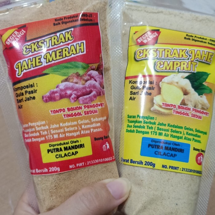 

MINUMAN SARI JAHE MERAH DAN JAHE EMPRIT BOOSTER IMUN TUBUH - PUTIH (BERKUALITAS)