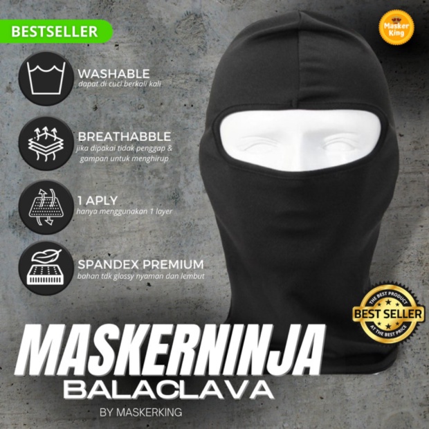 Jual Masker ninja balaclava masker motortermurah harga grosir cuci gudang Berkualitas