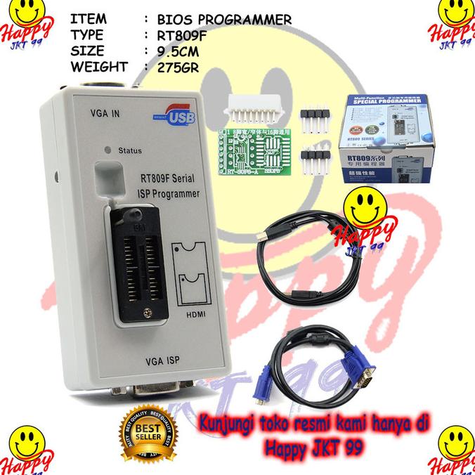 Alat flash IC Bios eprom profesional RT809 RT809F original auto deteck