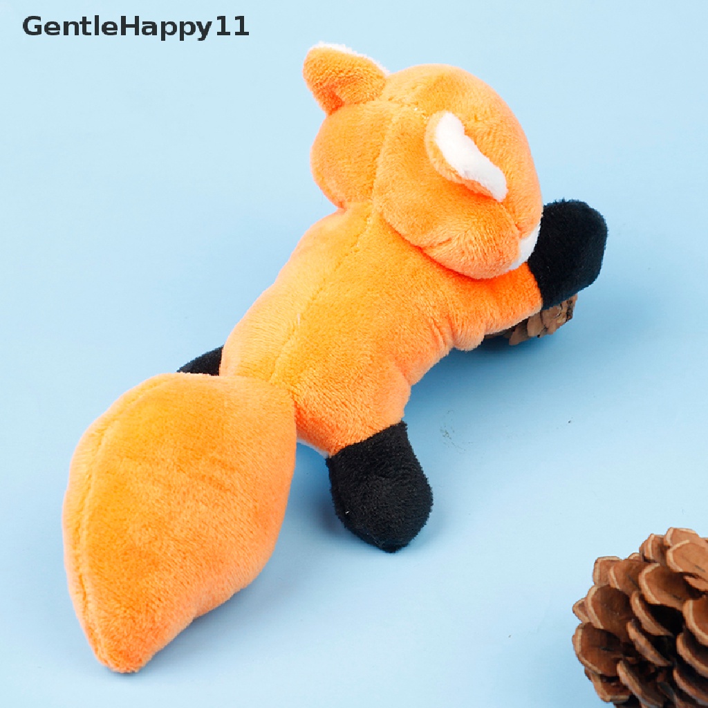 Gentlehappy 1Pc Bros / Pin Boneka Rubah Kartun Mini Bahan Plush Untuk Aksesoris Tas / Pakaian