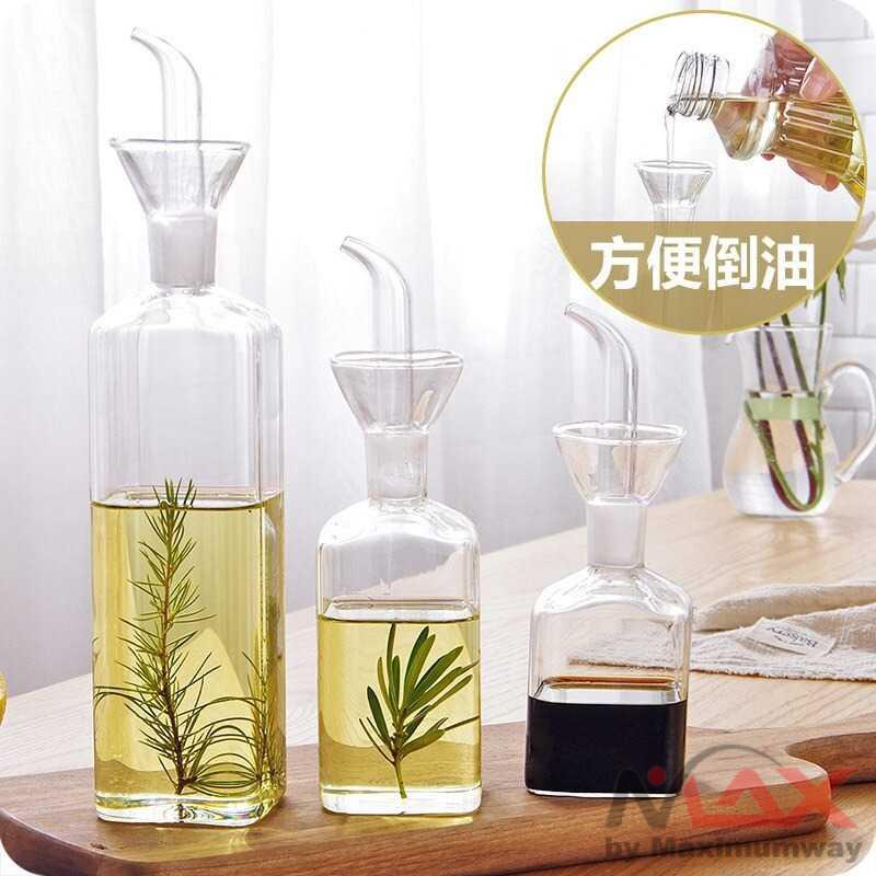 Tempat Minyak Bumbu EASYCOOK Botol Minyak Olive Oil Borosilicate Glass Botol Minyak Kaca Borosilikat Tinggi Botol Minyak Tahan Bocor Rumah Tangga Botol Minyak Kedelai Dapur Botol Pencampur Cuka Glass Olive Oil Bottle Transparent Vinegar Bottle Dispenser